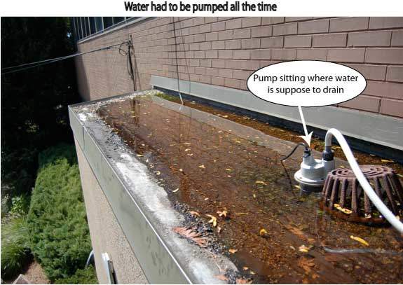 roof scuppers flat water drain scupper roofs pump balcony drains remove westport connecticut way rubber stone installed installing efficient vent