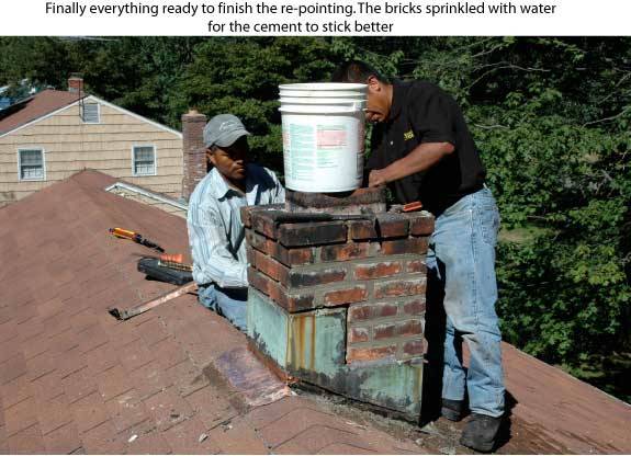 One of the areas that starts leaking is the cement slab on top. We removed the old cement and is preparing for a new cement crown. One of the areas that starts leaking is the cement slab on top. We removed the old cement and is preparing for a new cement crown.
