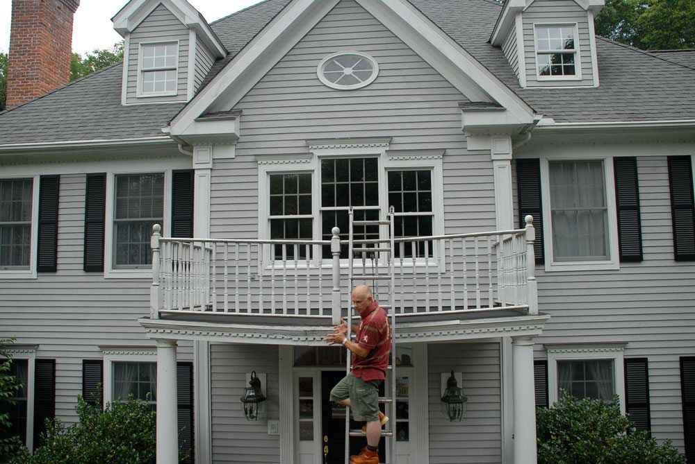 Portico Post was leaking causing damage Portico Post was leaking causing damage