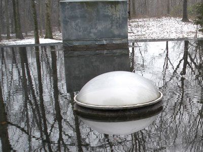 Skylight in water - On a flat roof Skylight-in-water - On a flat roof