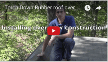 Rubber Roofs - Comparing EPDM and Torch Down - Video