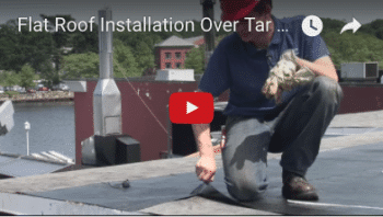 Commercial Roof Installation Over Tar & Gravel - Watch Video